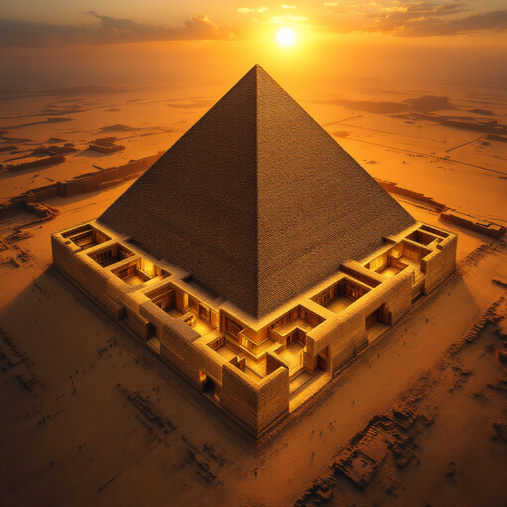 what is inside the great pyramid